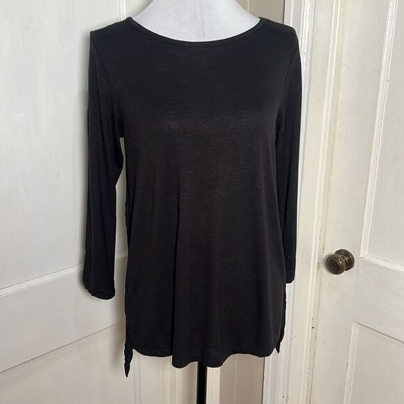 Sexy Michael Kors Sheer Back 3/4 Sleeve Tee - Women's Small - Super soft! Fall! - Picture 4 of 7